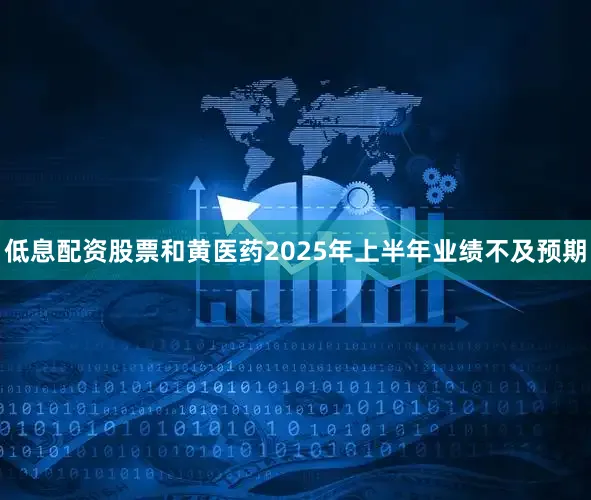 低息配资股票和黄医药2025年上半年业绩不及预期